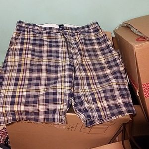 Gap Navy Plaid Summer Shorts